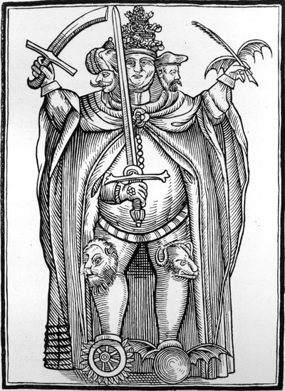The Antichrist with three heads by French School